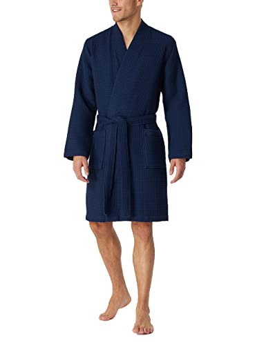 Schiesser Herren Waffelpique 100 Cm Länge - Bio Baumwolle Bademantel, Weiss_178401, EU im Sale