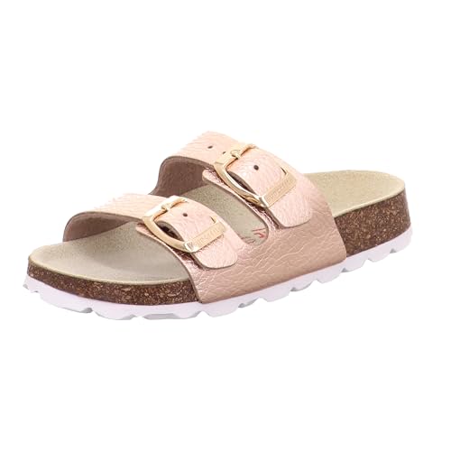 Superfit Mädchen Fussbettpantoffel 1800111 Hausschuh, Weiß Mehrfarbig 1100, 35 EU im Sale