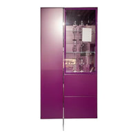 Thumbnail for Hülsta Vitrine Fonis Lack Aubergine Metall Chrom Inklusive Beleuchtung im Sale