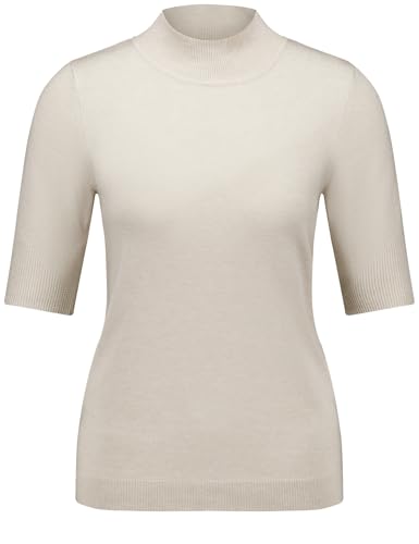 Gerry Weber Damen Kurzarmpullover mit Turtleneck halber Arm unifarben Schwarz 42 im Sale