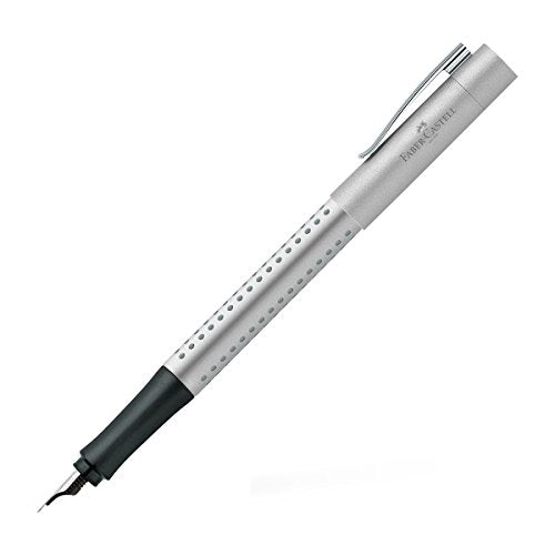 FABER-CASTELL 140992 - Füller Grip 2011, Feder EF, Silber, 1 Stück im Sale