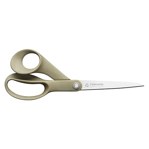 Fiskars Recycelte Universalschere, Functional Form, 100% wiederverwertbare Materialien, Gesamtlänge: 21 cm, Recycelter Edelstahl/Kunststoff, Grau, 1058094 im Sale