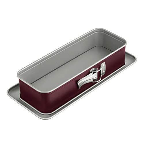 Dr. Oetker Königskuchen-Springform 30x12 cm Back-Liebe Bicolor – Mit Auslaufschutz für perfekte Rührkuchen, Grau/Rot, Dunkelviolett im Sale