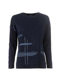 Thumbnail for s'questo Shirt 1/1 long-sleeved shirt, dropped shoulder, casual, blue navy Soquesto Collection Love Letters on sale