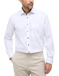 Thumbnail for ETERNA Langarm Hemd COMFORT FIT Pinpoint unifarben mit Classic Kent Kragen- im Sale