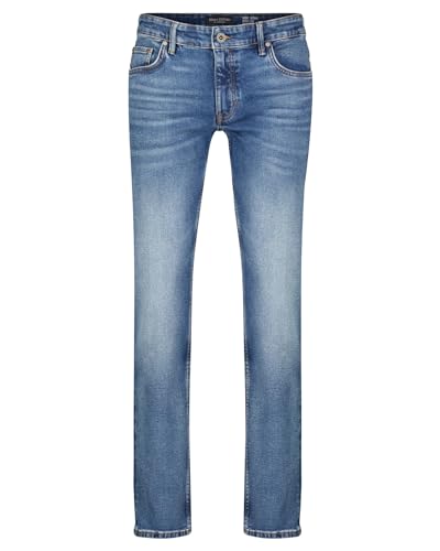 Marc OߴPolo Herren Jeanshose mit Stretch-Anteil Shaped Fit, Blau (Retro Blue Wash), W32/L30 im Sale