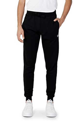 Sergio Tacchini Uomo 103.10009 Black/White Pantaloni Iconic Nero/Bianco im Sale