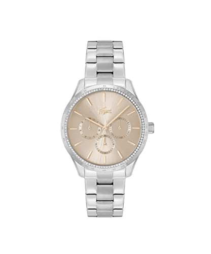 Lacoste Multi Zifferblatt Quarz Uhr für Damen mit Silbernes Edelstahlarmband - 2001293 im Sale