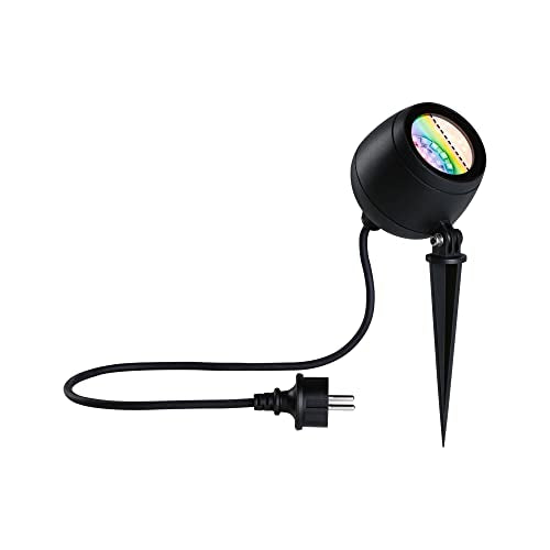 Paulmann 94771 LED Gartenstrahler Kikolo Smart Home Zigbee IP65 6,2W 440lm dimmbar 261mm Anthrazit Kst/Alu 3000-6500K RGBW+ seewasserresistent im Sale