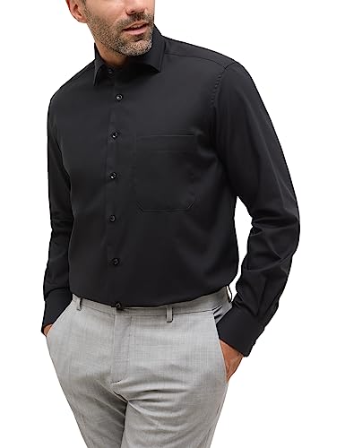 ETERNA Langarm Hemd Comfort Fit Popeline unifarben im Sale