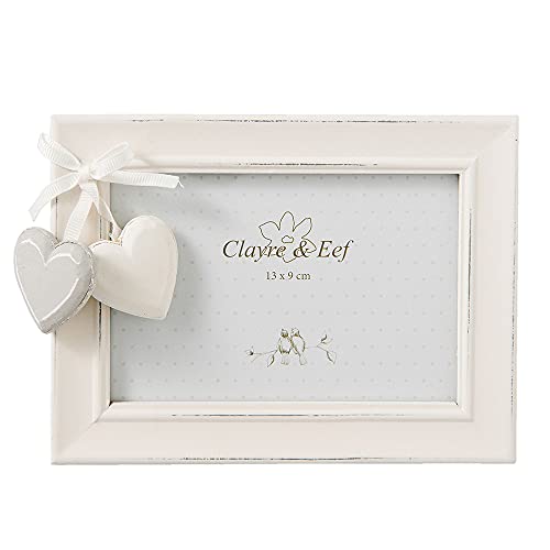 Clayre &amp; Eef 2F0477 Picture/Picture frame/Photo frame hearts 16x2x12 cm / (13x9 cm) in country house style Vintage Deco on sale