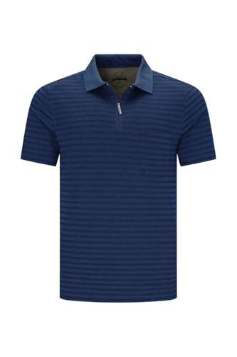 hajo polo shirt short sleeve shirt Soft Knit 20105 600 blue striped, men's sale