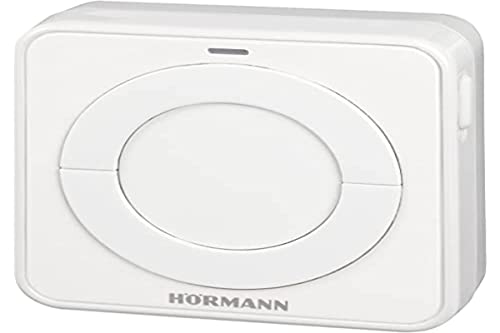 Hörmann 4511652 Wall-Mounted/Radio Indoor Push Button FIT 2-1 BS ~ for 2 functions, connection option for max. 2 control elements via cable, e.g. key switch ~ Dimensions: 8 x 8 x 4.5 cm