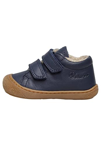 Naturino Cocoon VL-Lauflernschuhe aus Nappaleder mit Wollfutter, blau 25 im Sale