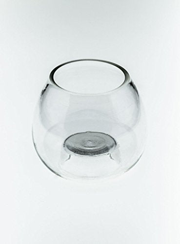 Tealight glass tealight holder candle holder candlestick flower vase made of glass transparent tealight holder 7.5cm candlestick on sale