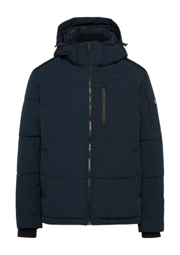 s.Oliver Wasserabweisende Steppjacke mit abnehmbarer Kapuze navy im Sale