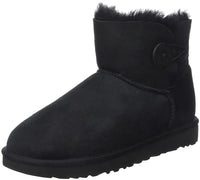 Thumbnail for UGG Female Mini Bailey Button II Classic Boot, Black, 7 (UK) im Sale