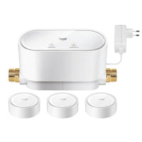 Thumbnail for GROHE Sense Set - Grohe Sense Guard + 3x Grohe Sense (für Einfamilienhäuser, misst den Wasserverbrauch, über App fernsteuerbar), weiß, 22502LN1 im Sale
