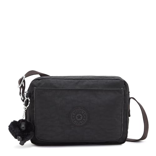 Kipling ABANU Mittelgroße Umhängetasche, Black Noir (Schwarz) im Sale