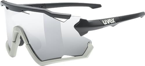 uvex sportstyle 228 - Sportbrille für Damen und Herren - beschlagfrei - abnehmbarer Rahmen - black sand matt/silver - one size im Sale