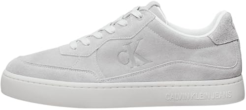 Calvin Klein Jeans Men's Classic Cupsole Iconic SNK YM0YM01094 Sneakers, Grey (Formal Grey/Oyster Mushroom), 44.5 EU on Sale