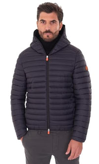 Thumbnail for Save The Duck Herren Steppjacke Donald Schwarz im Sale