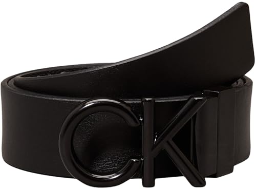 Calvin Klein ADJ/REV CK METAL BOMBE MONO 35MM Verstellbarer/umkehrbarer Gürtel Herren, Schwarz (Ck Black Smooth/Classic Mono), 95 im Sale