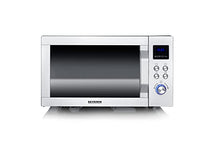 Thumbnail for SEVERIN 3-in-1 microwave with glass base, grill and hot air function, microwave oven, microwave with large usable surface for square dishes, black/stainless steel, MW 7777 on sale