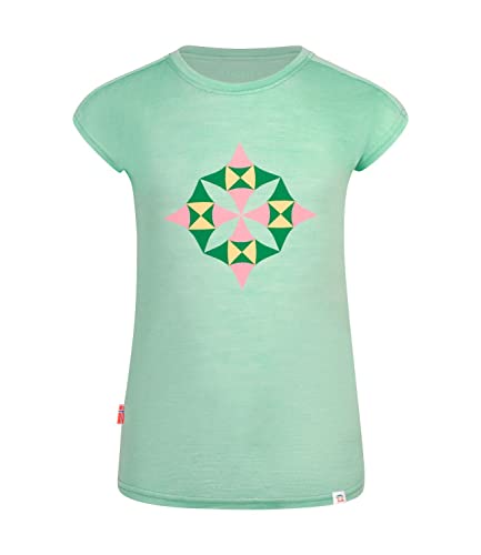 Trollkids temperaturregulierendes geruchshemmendes Mädchen T-Shirt SANDEFJORD T, Lotusblau, im Sale