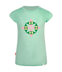 Thumbnail for Trollkids temperaturregulierendes geruchshemmendes Mädchen T-Shirt SANDEFJORD T, Lotusblau, im Sale