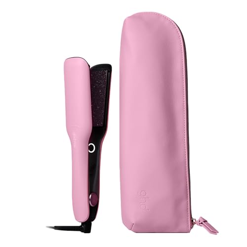 ghd Max Limited Edition Wide Blade Hair Straightener with Heat-Resistant Pouch in Wisteria Pink on Sale