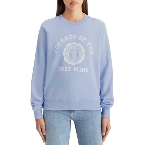 Scotch & Soda Women's Chest Artwork Regular fit Sweatshirt, Black, im Sale
