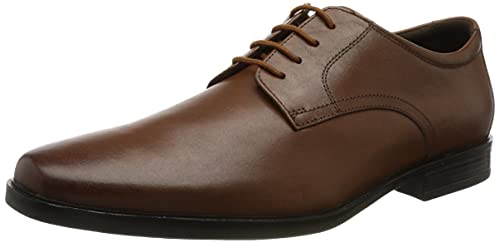 Clarks Herren Howard Walk Oxford-Schuh, Dunkelbraunes Leder, 43 EU im Sale
