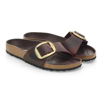 Thumbnail for BIRKENSTOCK Madrid Big Buckle Natural Leather Oiled Zinfandel Schmale Weite im Sale