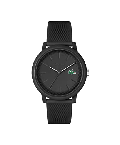 Lacoste Analog Quarzuhr für Herren mit Schwarzes Silikonarmband - 2011171 im Sale