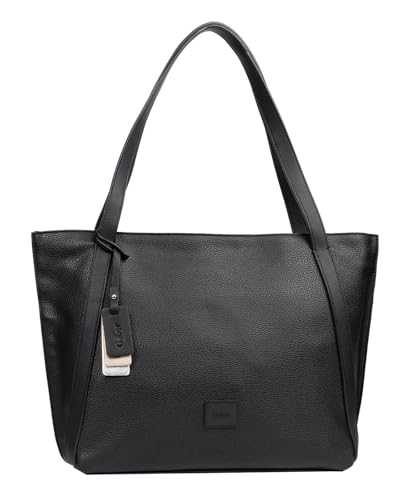Gabor bags Elfie Damen Shopper Umhängetasche Reißverschluss Klein Schwarz im Sale