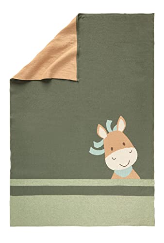 SIGIKID 39848 Knitted Blanket Pony Wiwi Wiah, yellow for girls and boys from 0 to 48 months on sale