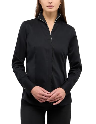 ETERNA women's satin shirt Regular FIT 1/1 black 44_D_1/1 on sale