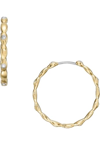 Fossil Creolen-Ohrringe Sutton Evil Eye für Damen Edelstahl goldfarben, JF04816710 im Sale