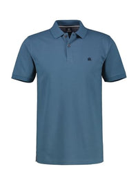 Thumbnail for Herren Polo Shirt in Piquéqualität (Crispy Blue) im Sale