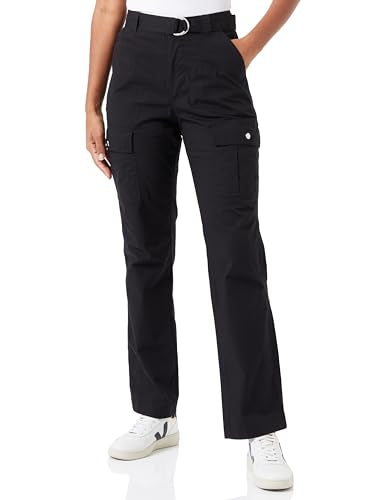 DKNY Women's Belted Cargo Pants, Pristine, 8 on sale