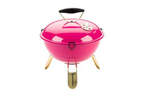 Thumbnail for LANDMANN Piccolino charcoal kettle grill including tongs | With temperature display & ventilation disc in the lid | Chrome-plated grill grate Ø 34 cm [Pink] on sale