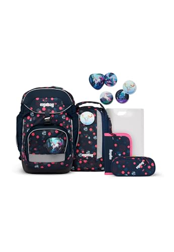 ergobag pack Set ergonomischer Schulrucksack, 6-teilig, PhantBärsiewelt - Lila, Einheitsgröße im Sale
