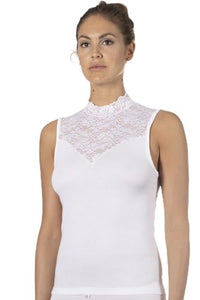 Thumbnail for Nina von C. women's blazer shirt, fine cotton white 42 on sale