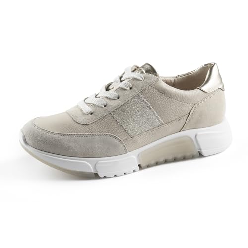 Paul Green Damen SUPER Soft Sneaker mit Wechselfußbett, Frauen Low-Top Sneaker,Wechselfußbett,straßenschuhe,Sportschuhe,Beige (Ivory/Biscuit),39 im Sale