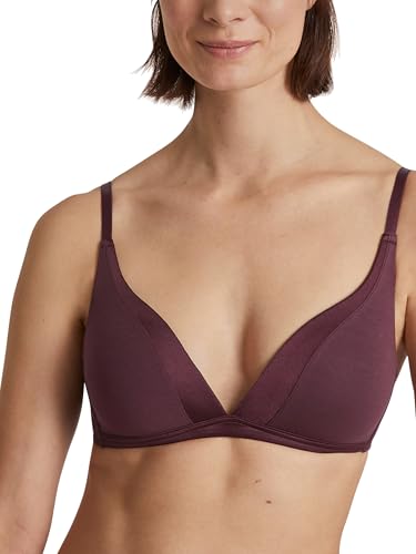 CALIDA Cate Triangel-Soft-BH mit Schale Damen, verstellbare Träger, mit Satinblende, bügellos im Sale
