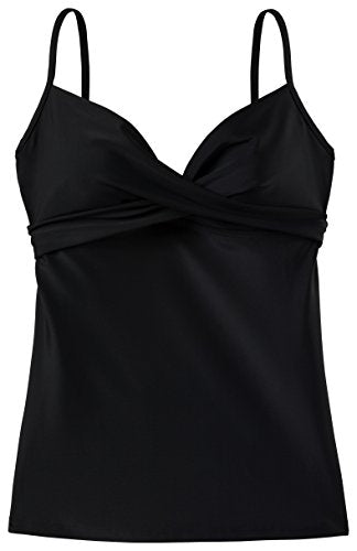 Etirel Women's MEA Solid Tankini, black, 36C