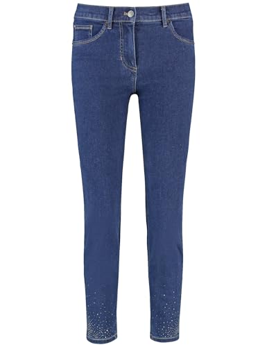 Gerry Weber Damen 7/8 Jeans SOL꞉INE BEST4ME Cropped unifarben 7/8 Länge Blue Denim 42 im Sale