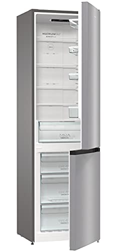 Gorenje NRK 6202 ES4 Kühl-Gefrierkombination / 200 cm / 331 Liter / NoFrost Plus / IonAir und MultiFlow 360° / CrispZone mit Feuchteregler / AdaptTech / FastFreeze / grau metallic im Sale