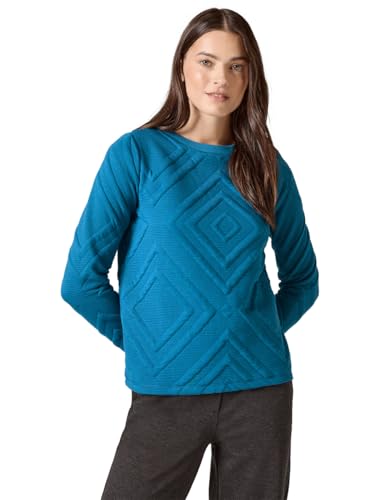 CECIL Damen B322263 Shirt Mit 3D Strukturmuster, Deep Charcoal Grey, EU im Sale